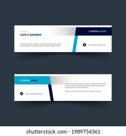 diseño de banners modernos y sencillos