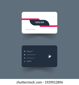 design of modern and simple business card, clean business card, commercial or personal use