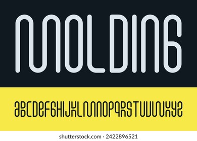 Design Molding Typeface Alphabet Typography Font Letter Text