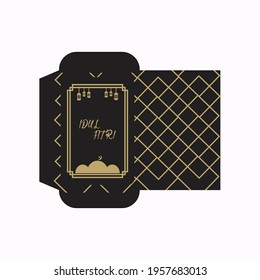 design money gift card eid mubarak or eid al-fitr celebration, fit for gift money envelopes