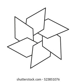 Design monochrome abstract lines background. 