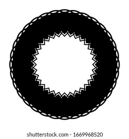 Design monochrome circle element. Abstract backdrop. Vector-art illustration