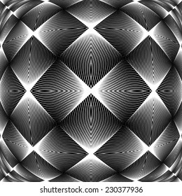 Design monochrome decorative background. Abstract trellised texture. Vector-art illustration. No gradient