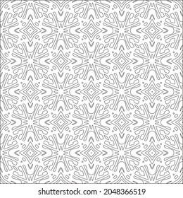 Diseño de un patrón de grava monocromo, patrones en blanco y negro.Repetiendo las baldosas geométricas de los elementos rayados. color negro.