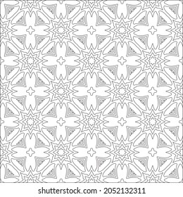 Design monochrome grating pattern,black and white patterns.Repeating geometric tiles from stripe elements. black ornament.