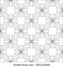 Diseño de un patrón de grava monocromo, patrones en blanco y negro.Repetiendo las baldosas geométricas de los elementos de rayas. ornamento negro.