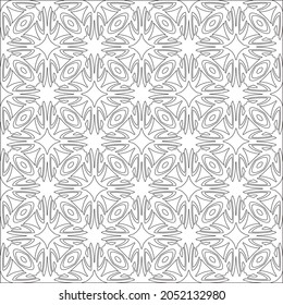Einfarbiges Reifmuster, schwarz-weiße Muster entwerfen.Wiederholen Sie geometrische Fliesen aus Streifen-Elementen. schwarze Ornamente.