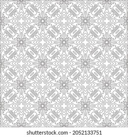 Design monochrome grating pattern,black and white patterns.Repeating geometric tiles from stripe elements. black ornament.