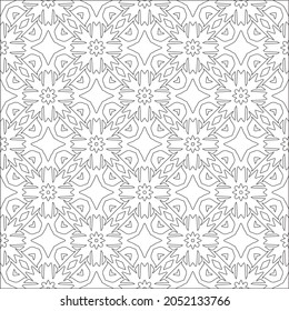 Design monochrome grating pattern,black and white patterns.Repeating geometric tiles from stripe elements. black ornament.