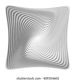 Design monochrome illusion background. Abstract torsion backdrop. Vector-art illustration. EPS10