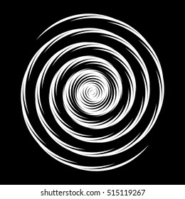 Design monochrome illusion background. Abstract stripe torsion backdrop. Vector-art illustration. No gradient