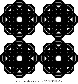 Design monochrome lacy pattern. Abstract background. Vector art