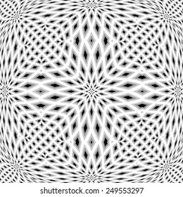 Design monochrome mosaic pattern. Abstract geometric background. Vector art. No gradient