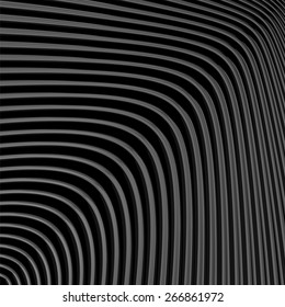 Design monochrome movement illusion background. Abstract striped lines distortion backdrop. Vector-art illustration. EPS10