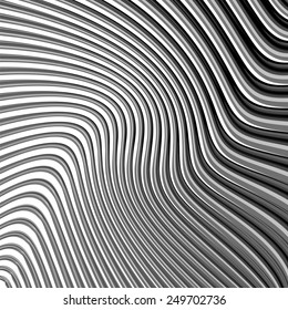 Design monochrome parallel waving lines background. Abstract textured backdrop. Vector-art illustration. EPS10