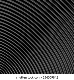 Design monochrome parallel waving lines background. Abstract textured twisted backdrop. Vector-art illustration. EPS10