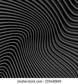 Design monochrome parallel waving lines background. Abstract textured backdrop. Vector-art illustration. EPS10