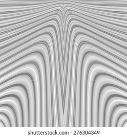 Design monochrome perspective illusion background. Abstract striped lines distortion backdrop. Vector-art illustration. EPS10