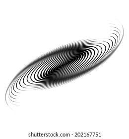 Design monochrome swirl motion background. Abstract lines torsion twisted backdrop. Decor element. Vector-art illustration