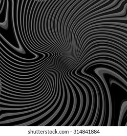 Design monochrome waving lines background. Abstract textured backdrop. Vector-art illustration. EPS10