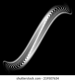 Design monochrome whirlpool movement background. Abstract warp backdrop. Decor element. Vector-art illustration