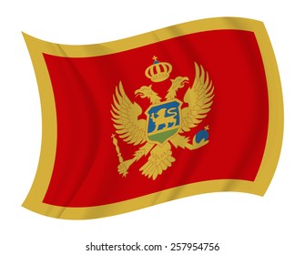 design Montenegro flag waving vector