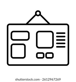 Design Moodboard Vector Line Icon Design