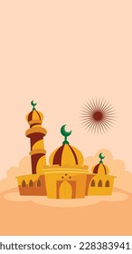 the design of a mosque that describes the atmosphere of Ramadan
