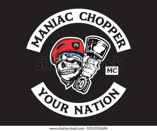 Design Motorcycle Club Logo Colors Vest Stock Image Download Now