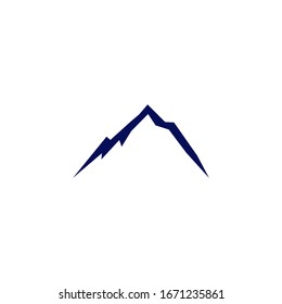 DESIGN MOUNTAIN, BLUE ON WHITE