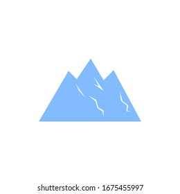 DESIGN MOUNTAIN, BLUE WITH WHITE SNOW