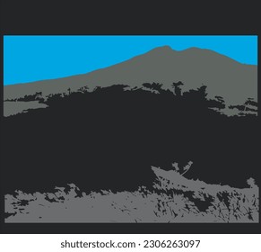 Design mountain silhouette vector illustration