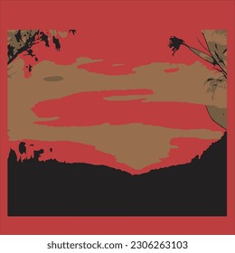 Design mountain silhouette vector illustration