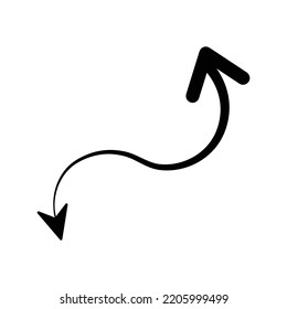 Design mouse cursive point icon | Black Vector illustration |