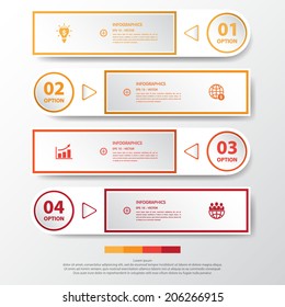 Design multicolor number timeline/graphic or website 