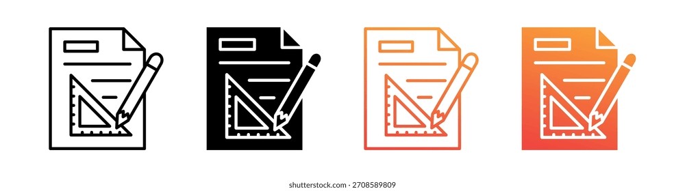 Symbolsatz-Vektor für mehrere Stile entwerfen