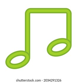 An design of musical note, icon quaver 