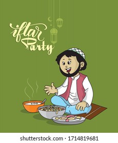 design for Muslim festival Eid Mubarak illustration 