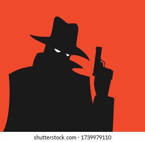 Design Of Mystery Man Illustration