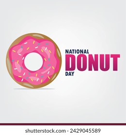 Design for National Donut Day. Simple and Elegant Vector Design