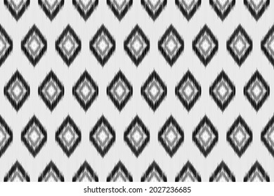 Diseño de Tejido Nativo con fondo blanco y patrón de seda geométrica bohemia para el patrón de tela, bordado, tapicería, Decoración.