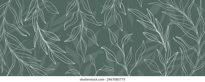 Design new template banner plant nature drawings. Plant botanical florals background.Elegante vintage frame. Vector illustration.