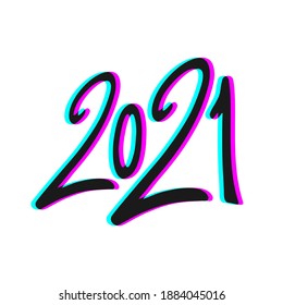 Design of new year 2021 symbol