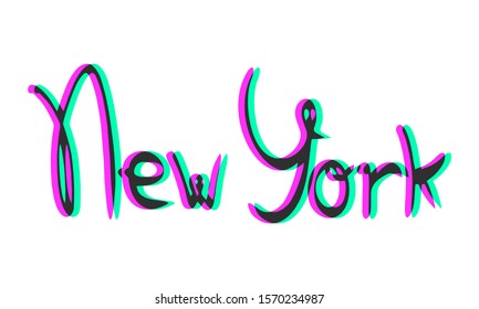 design of New York message
