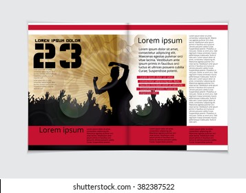 Plantilla de periódico de diseño