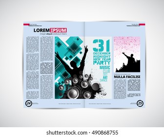 Design newspaper template
