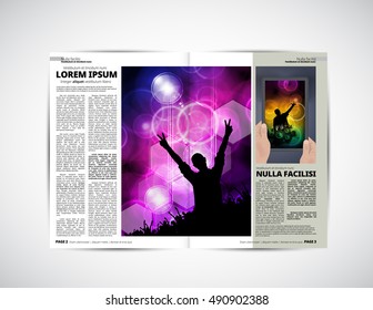 Design newspaper template