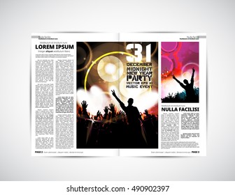 Design newspaper template