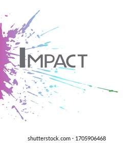 Design of nice color ink stain