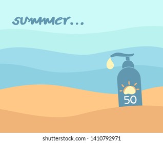 Design of nice summer beach background